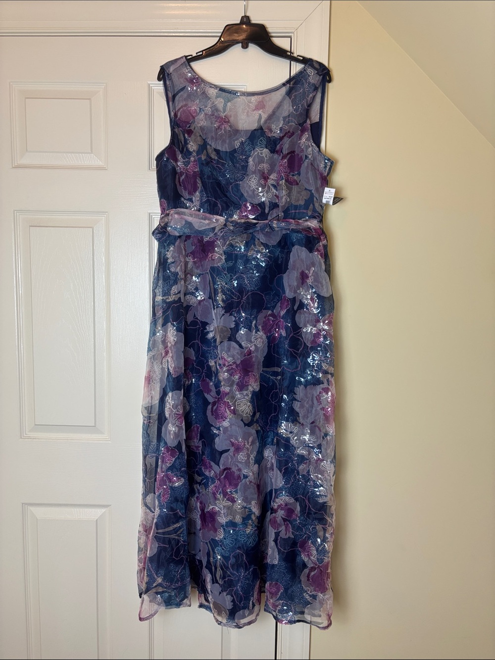 NWT R&M Richards Organza with Sequins Dress size 14P
